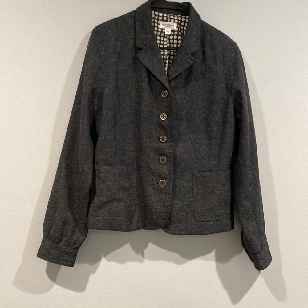 Isaac Mizrahi Charcoal Blazer